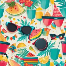 Party Background Wallpaper - summer party vector  