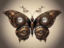 steampunk butterfly tattoo  