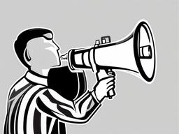 Megaphone clipart - person using a megaphone  vector clipart