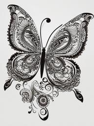 mehndi tattoo butterfly  