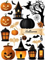 halloween clipart - spooky halloween elements for eerie vibes. 