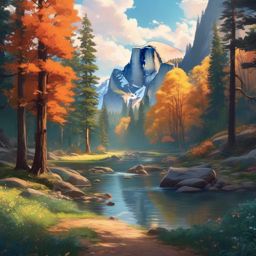 Wallpaper Cute Anime - Combine the world of cute anime with the enchanting scenery of Yosemite National Park, where beloved characters explore the park's iconic landmarks and stunning landscapes.  intricate patterns, splash art, wallpaper art