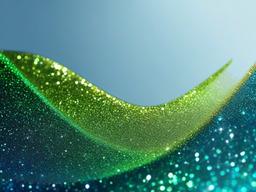 Blue And Green Glitter Background  