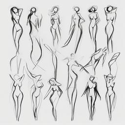 drawing of bodies with expressions  minimal rough sketch scribbles,doodles,black and white