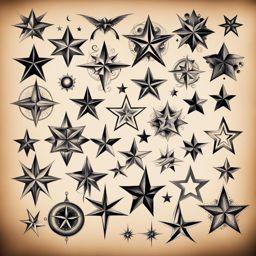 star tattoo designs, each star symbolizing unique personal significance. 