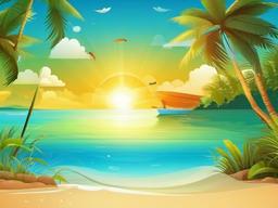 Summer Scene Wallpaper  background