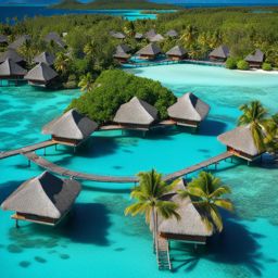 bora bora, french polynesia - imagine the overwater bungalows of bora bora, surrounded by bioluminescent waters. 