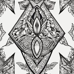 arrowhead tattoo drawing  vector tattoo design