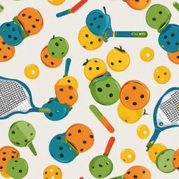 Pickleball clipart - funny pickleball meme illustration  color,minimalist,vector clipart