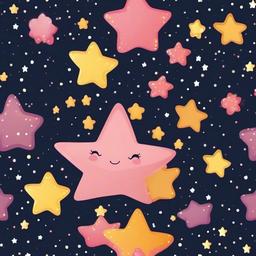 Cute Star Wallpaper - Sparkly stars with cuteness  ,background wallpaper