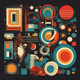 Mid-Century Modern Marvel - Incorporate elements of mid-century modern art into your design. , vector art, splash art, retro t shirt design