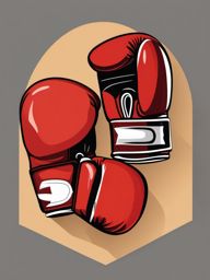 Boxing Gloves Clipart - A pair of boxing gloves ready for a fight.  color vector clipart, minimal style