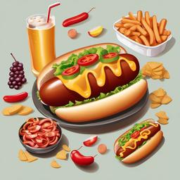 Hot Dog  clipart