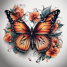 tattoo ideas butterflies flowers  