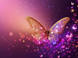 Beautiful Glitter Butterfly Wallpaper  