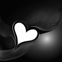 Heart Background Wallpaper - black background white heart  