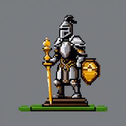 knight chess piece pixel art 