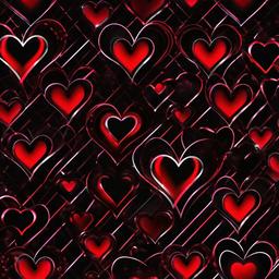 Heart Background Wallpaper - neon red heart with black background  