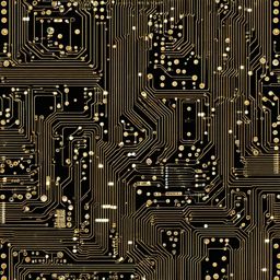 Computer Circuit Board clipart - Computer circuit board and electronics, ,vector color clipart,minimal