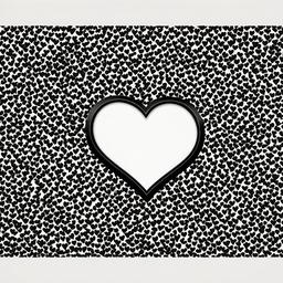 Heart Background Wallpaper - black wallpaper and white heart  