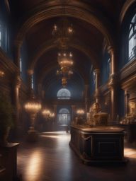 chrollo lucilfer,engaging in a thrilling heist of priceless artifacts,a lavish museum gala detailed matte painting, deep color, fantastical, intricate detail, splash screen, complementary colors, fantasy concept art, 8k resolution trending on artstation unreal engine 5