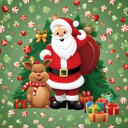 Christmas Background Wallpaper - funny santa background  