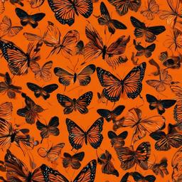 Orange Background Wallpaper - butterfly wallpaper orange  