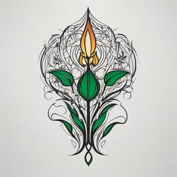 irish sister tattoo ideas  simple color tattoo,minimal,white background