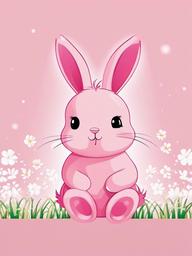 cute pink bunny wallpaper  ,mobile iphone background wallpaper