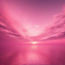 Pink Sky Background Creating a Dreamy Atmosphere with Pastel Pink Skies intricate details, patterns, wallpaper photo