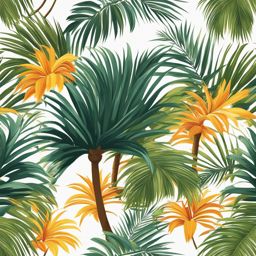 palm tree clipart - swaying in a tropical breeze. 