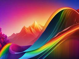 Rainbow Background For Editing  