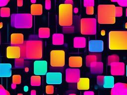 Neon Lights Background - Bold neon colors for a vibrant look  minimal design