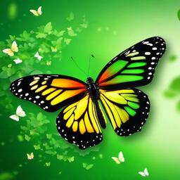 Butterfly Background Wallpaper - butterfly background green screen  