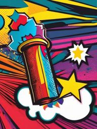 Pop art boom sticker- Explosive and vibrant, , sticker vector art, minimalist design