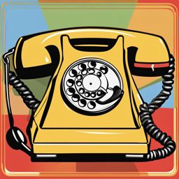 telephone clipart - ringing with a call to answer. 