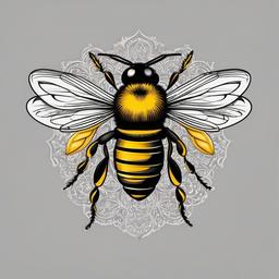 cute bumble bee tattoo  vector tattoo design