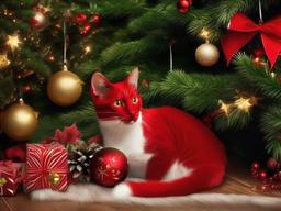 Cat Wallpaper Christmas  