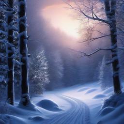 Snow Background Wallpaper - winter scene iphone background  