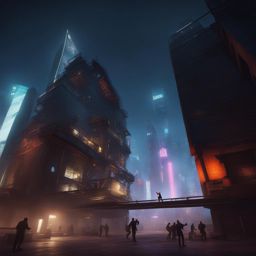 naccholen showcases acrobatic parkour and stealth tactics in a cyberpunk metropolis. 