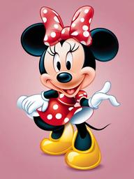 Minnie Mouse clipart - Minnie celebrating her birthday  vector clipart