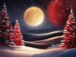 Christmas Background Scenery  