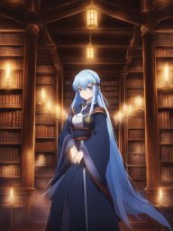 kenja no mago - unleashes magical power in an ancient, mystic library. 