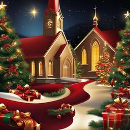 Christmas Background Wallpaper - christmas church wallpaper  