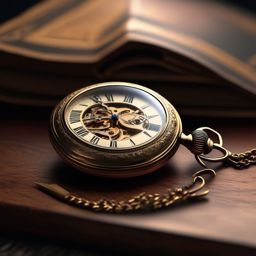 Antique pocket watch comes to life, sharing stories of the past with its bewildered owner.  8k, hyper realistic, cinematic
