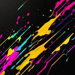 Neon Background Wallpaper - black background with neon paint splatter  