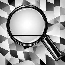 magnifying glass clipart black and white 