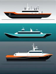 Submersible Vessel Clipart - A submersible vessel for deep-sea exploration.  color vector clipart, minimal style