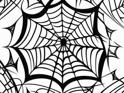 spider web tattoo black and white design 