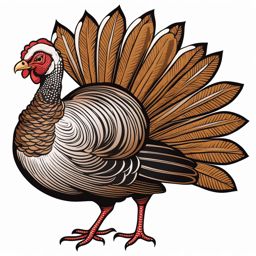 turkey clipart - turkey illustration, a thanksgiving symbol. 